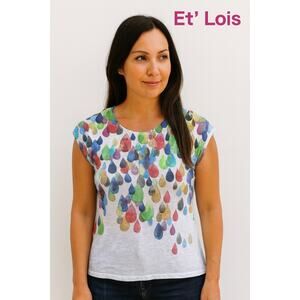 Et’ Lois Colorful Top Sz. S